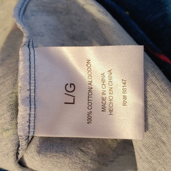 NWOT Men's Novelty Dinosaur Print Cotton Lounge/Pajama Top Size Large - Picture 7 of 8